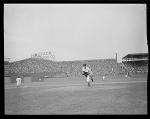 Lefty Grove on the mound at Fenway