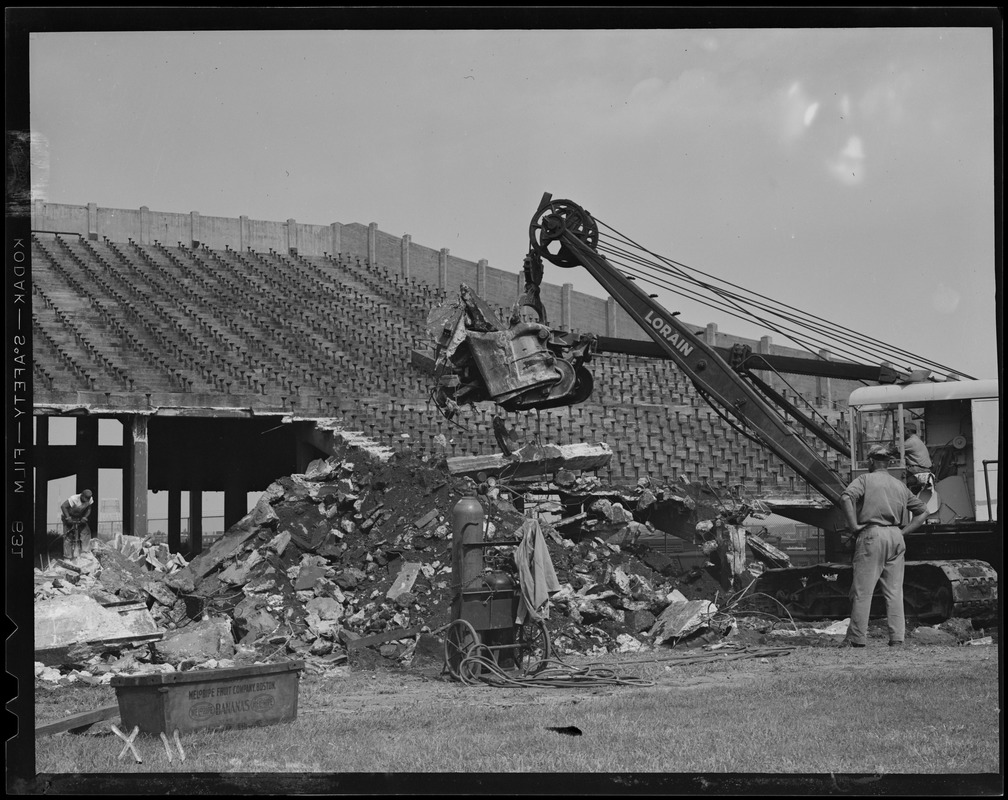 Demolition of stands, Braves Field