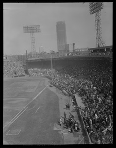 Opening Day at Fenway (Prudential under construction)