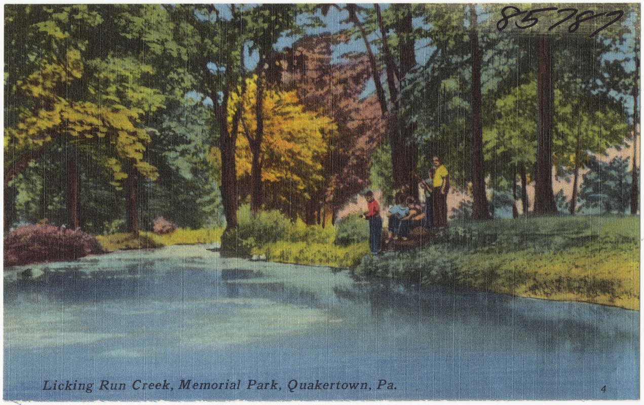 Licking Run Creek, Memorial Park, Quakertown, Pa.