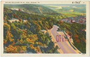 Skyline Boulevard on Mt. Penn. Reading, PA.