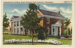 Administration building, Sunset Memorial Park, Somerton, Philadelphia