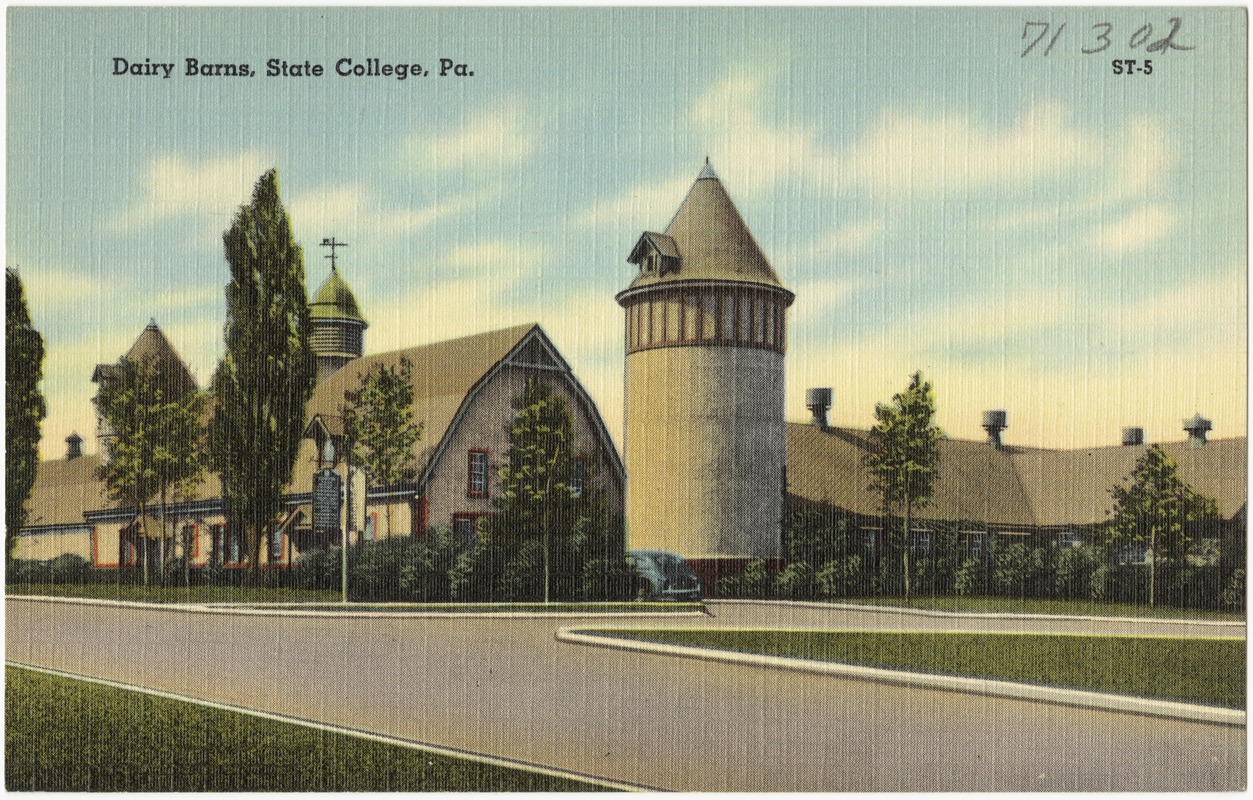 Dairy barns, State College, Pa. Digital Commonwealth