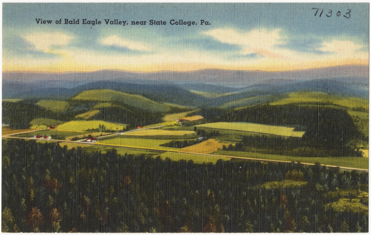 View of Bald Eagle Valley, near State College, Pa.