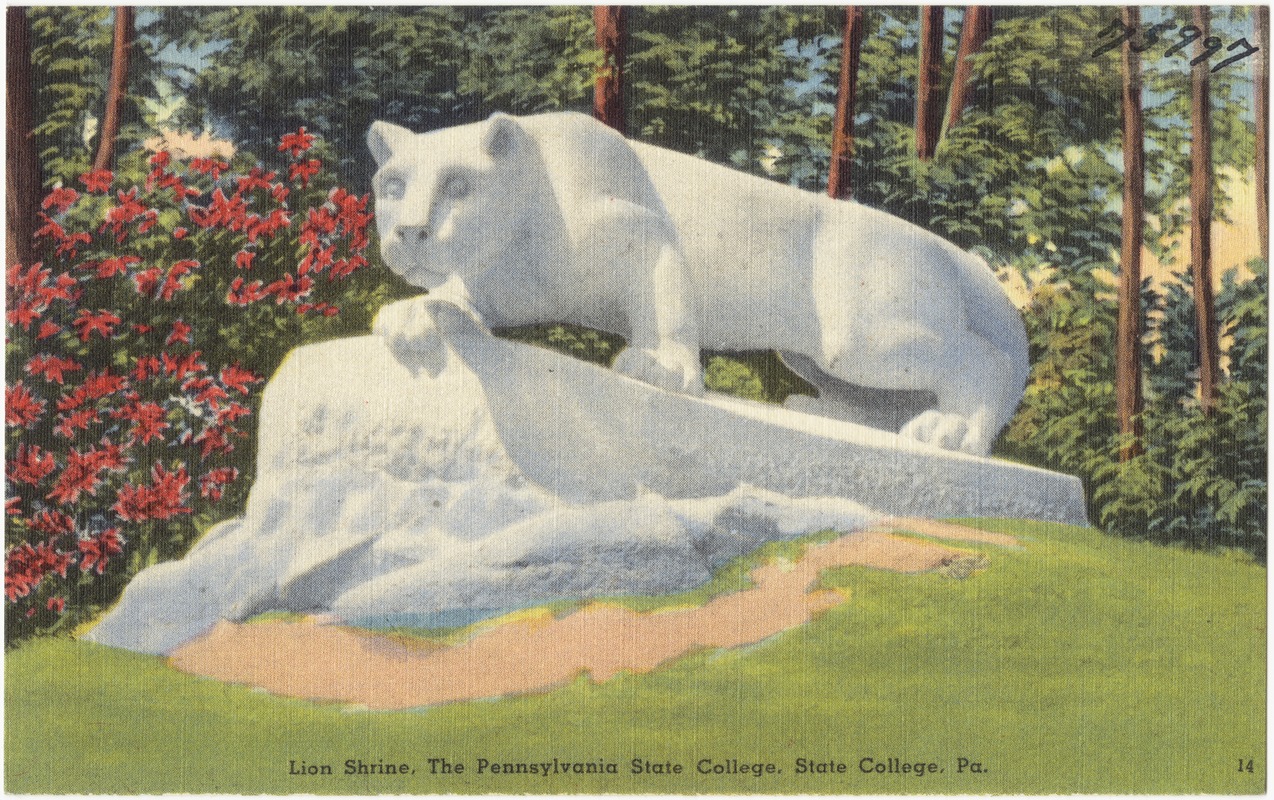 Lion Shrine, Pennsylvania State College, State College, Pa. Digital