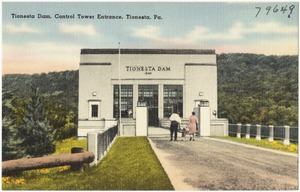 Tionesta Dam, Control Tower entrance, Tionesta, Pa.
