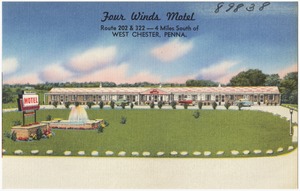 Four Winds Motel, Route 202 & 322 -- 4 miles south of West Chester, Penna.