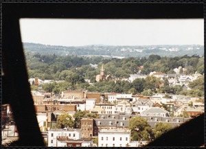 View from inside the Ayer Mills clock tower