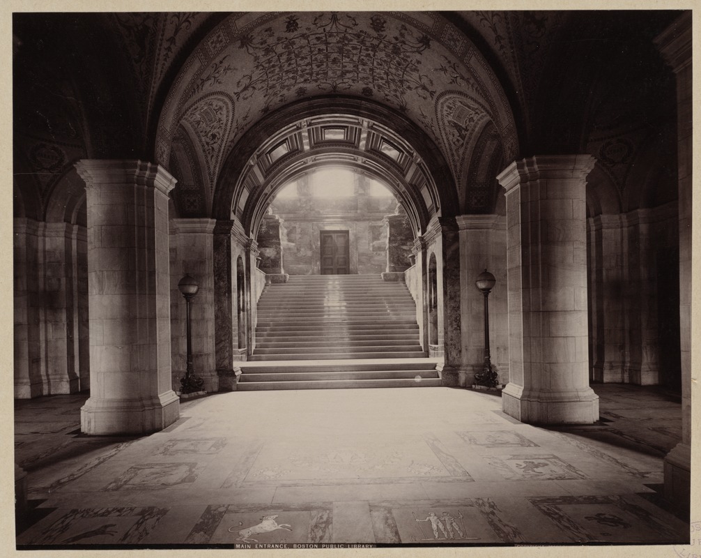 Entrance Hall And Grand Staircase, Construction Of The McKim Building ...