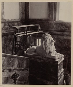 Saint-Gaudens lion, Grand Staircase, construction of the McKim Building