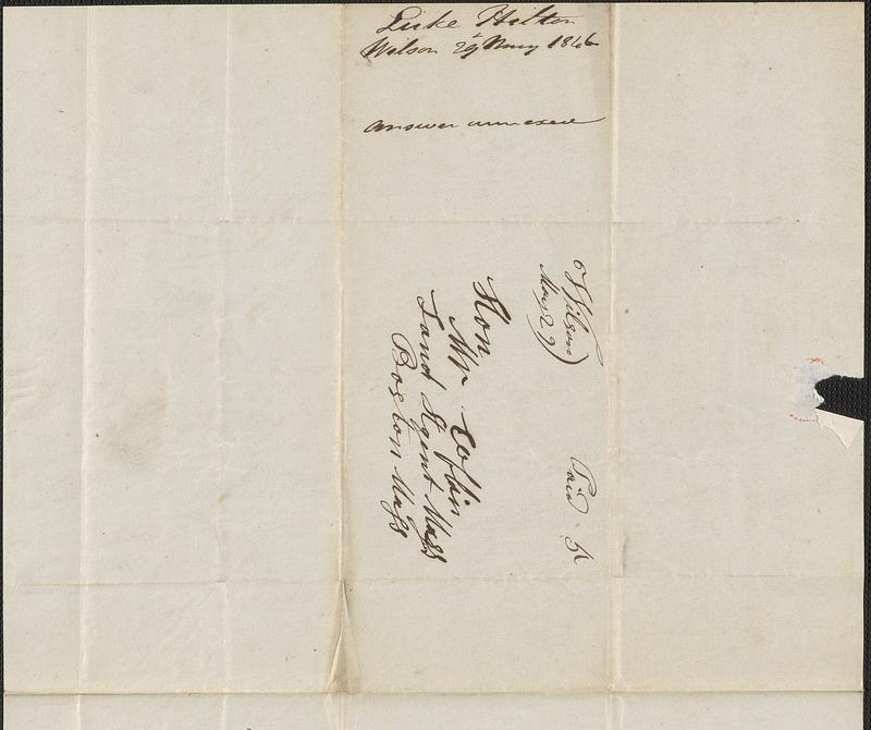 Luke Hilton to George Coffin, 27 May 1846 - Digital Commonwealth