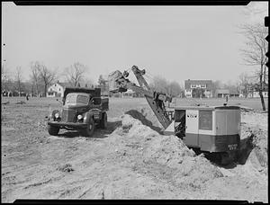 Memorial Field House construction