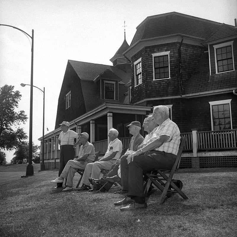 Bowling on the green, Hazelwood Park, Brock Avenue, New Bedford