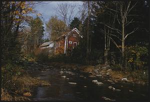 View of house beyond brook