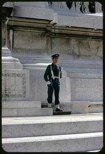 Guard at Tomb of the Unknown Soldier, Victor Emmanuel II Monument, Rome, Italy