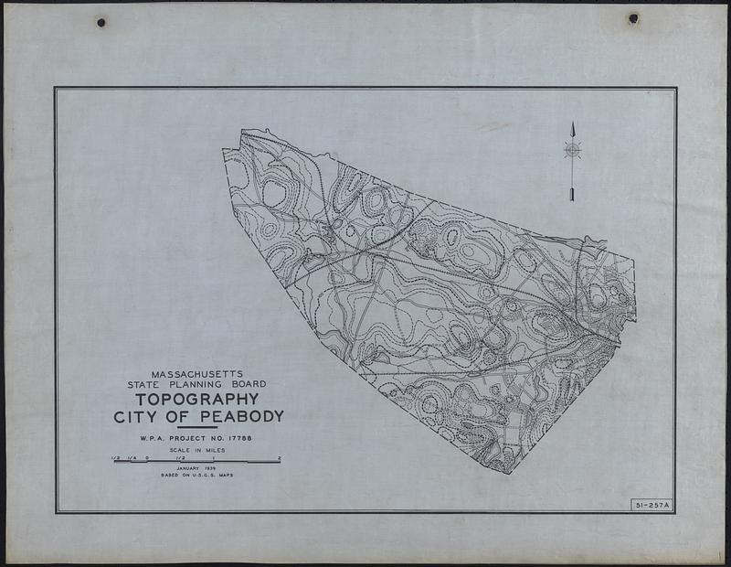 Topography City of Peabody Digital Commonwealth
