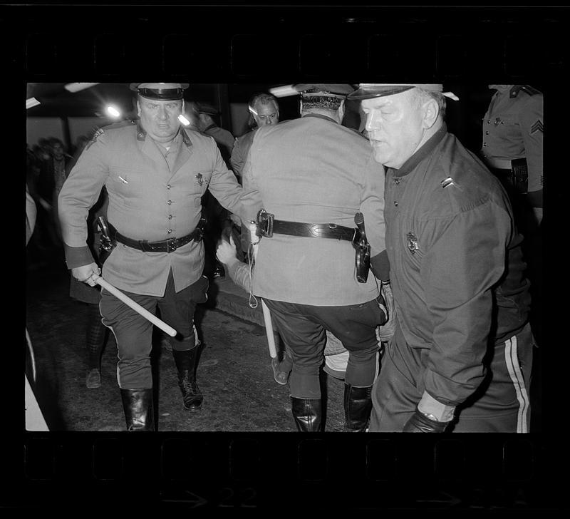 Earth Day demonstration: Protester arrested by State Police, Logan Airport