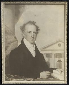 Stuart -- Josiah Quincy. Hon Josiah Quincy, former mayor of Boston. Portrait by Gilbert Stuart in Boston Museum of Fine Arts.