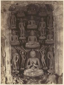Sculpture of the Twin Miracle found at Sarnath, India