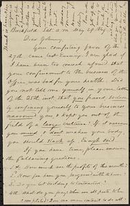 Letter from Zadoc Long to John D. Long, May 29, 1869