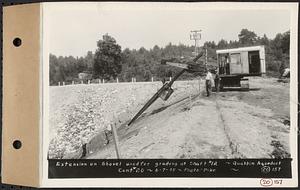 Contract No. 20, Coldbrook-Swift Tunnel, Barre, Hardwick, Greenwich, extension on shovel used for grading at Shaft 12, Quabbin Aqueduct, Hardwick, Mass., Jun. 7, 1935