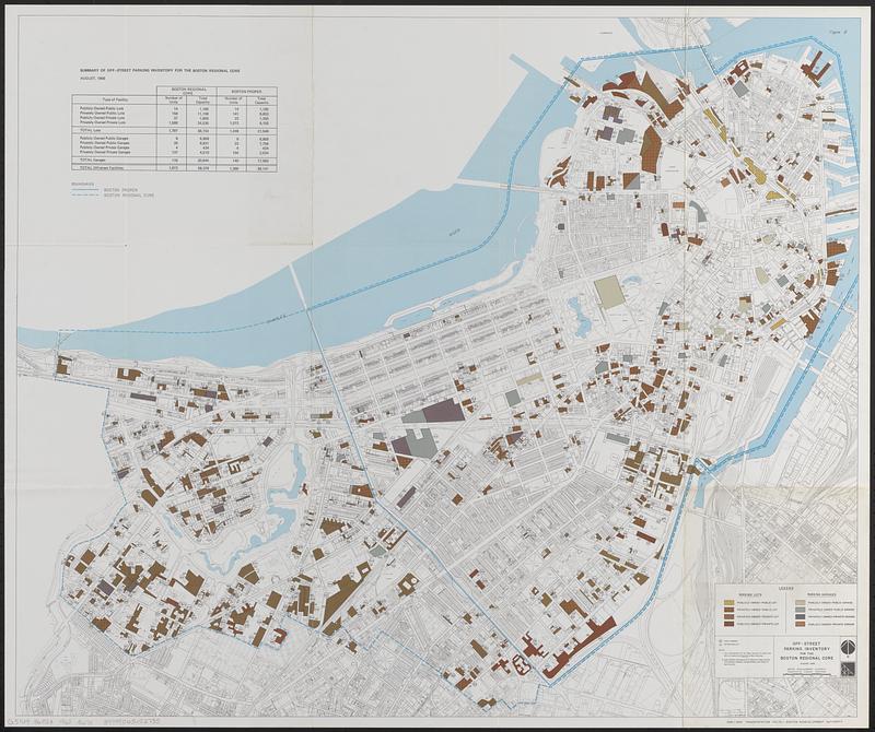 Off-street parking inventory for the Boston regional core