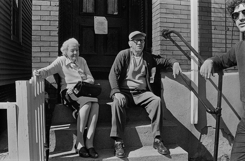 On the stoop