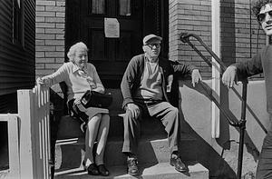 On the stoop