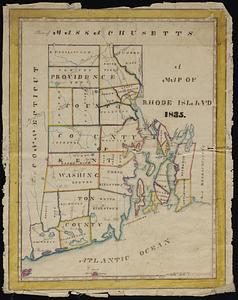 A map of Rhode Island