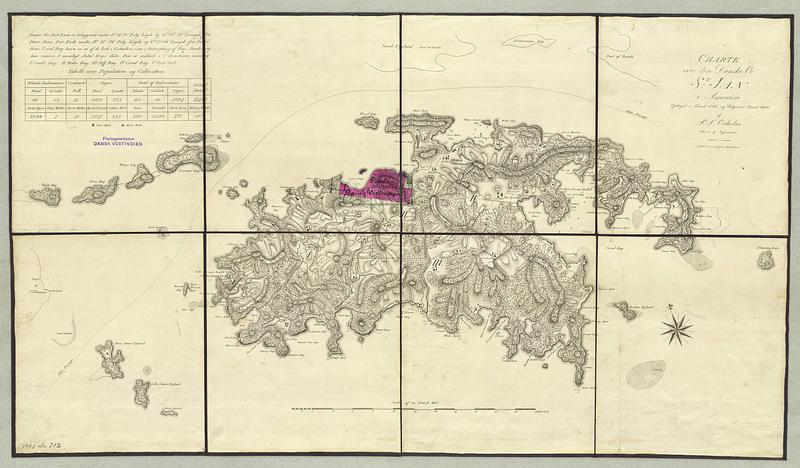 Charte over den Danske Øe St: Jan i America