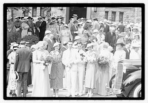 Wedding, daughter of Mrs. Richard Howard taken at Presentation Church Oak Sq. Brighton