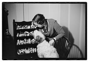 Miss Liddie A Livevey, collector of miniature dogs, 400, 1 live one