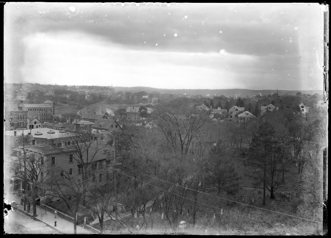 View from belfrey of Adams Temple