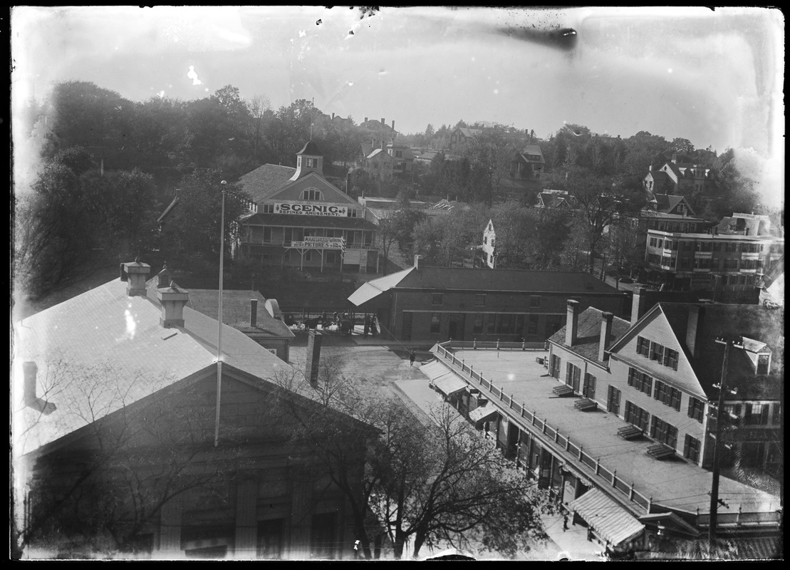 View from belfrey of Adams Temple