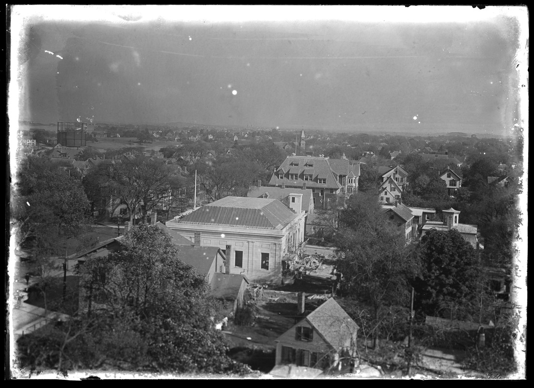 View from belfrey of Adams Temple