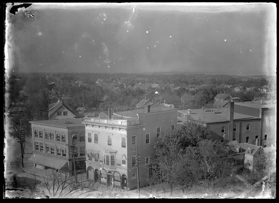 View from belfrey of Adams Temple