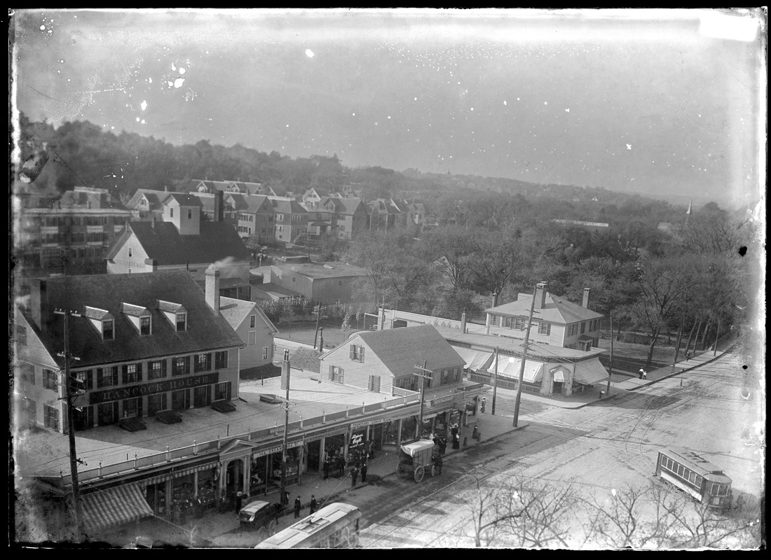 View from belfrey of Adams Temple