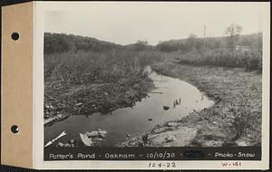 Potter's Pond, pond bed, Oakham, Mass., Oct. 10, 1930