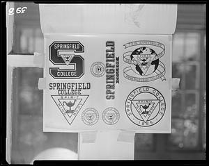 Springfield College emblems, ca. 1961