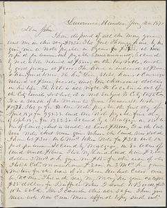 Letter from Zadoc Long to John D. Long, January 20, 1871