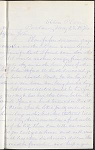 Letter from Zadoc Long to John D. Long, May 23, 1874