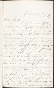 Letter from Thomas F. Cordis to John D. Long, August 1869