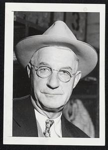 Burt Shotton, Manager Brooklyn dodgers. No.54 5-47.