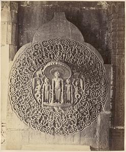 Mount Abu, Jain temple at Sadri, figure of Parshwanath guarded by the thousand-headed snake