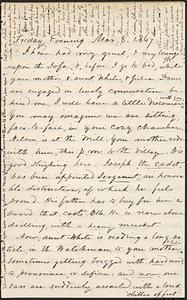 Letter from Zadoc Long to John D. Long, March 8, 1867