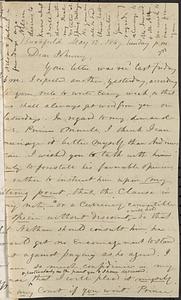 Letter from Zadoc Long to John D. Long, May 12, 1867