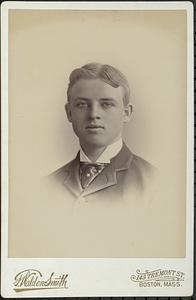 Boston Latin School 1891 Senior portrait, Alfred Samuel Williams