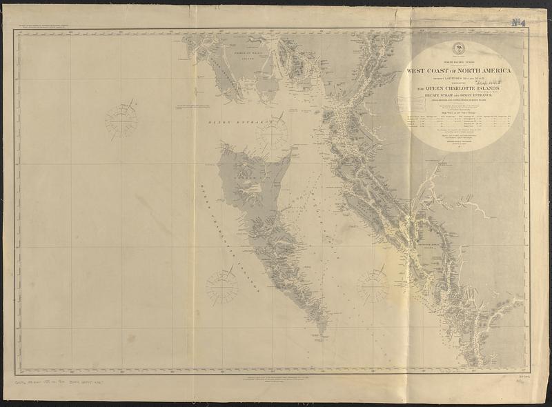 North Pacific Ocean, west coast of North America between latitudes 51° 30' and 55° 30' N. embracing the Queen Charlotte Islands, Hecate Strait and Dixon Entrance