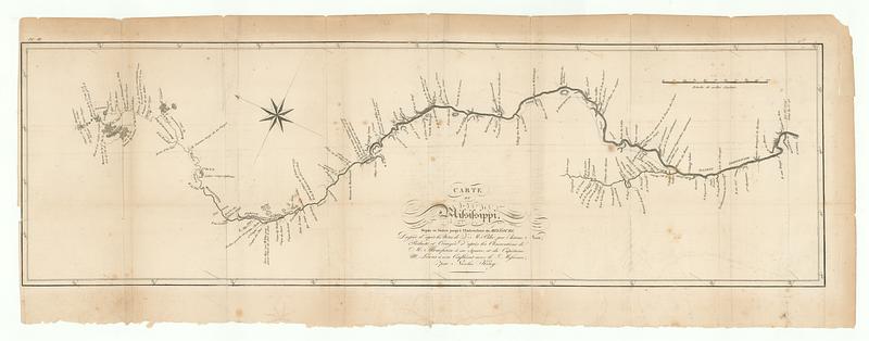 Carte du Mississippi dupuis sa source jusqu'a l'embouchure du Missouri