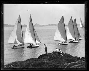 Cat boat class at South Boston Yacht Club